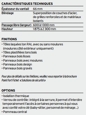 Caracteristiques Techniques